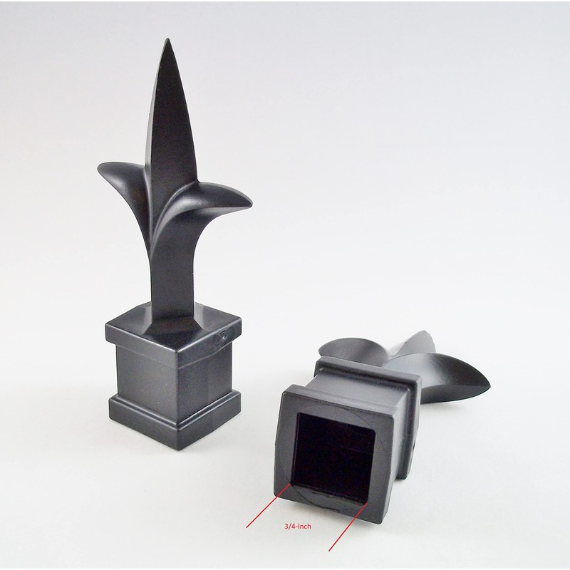 Retrospec Creations 25 Each for 3/4" Black Plastic Finial Tops