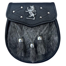 ROARMAX Scottish Sporran Leather Sporran for Kilts Traditional Scottish Bags