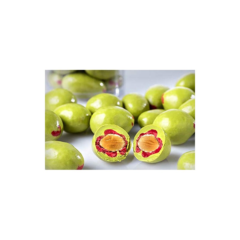 Koppers Pimento Olive Chocolate Almond, 6oz Package, with Melt Protection