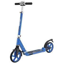 New Bounce Kick Scooter - Scooter for Ages 8 and Up with Adjustable Handlebar - The Ultimate Sport Scooter is Perfect for Bigger Children and Adults Weight Limit 200Lbs (Blue)