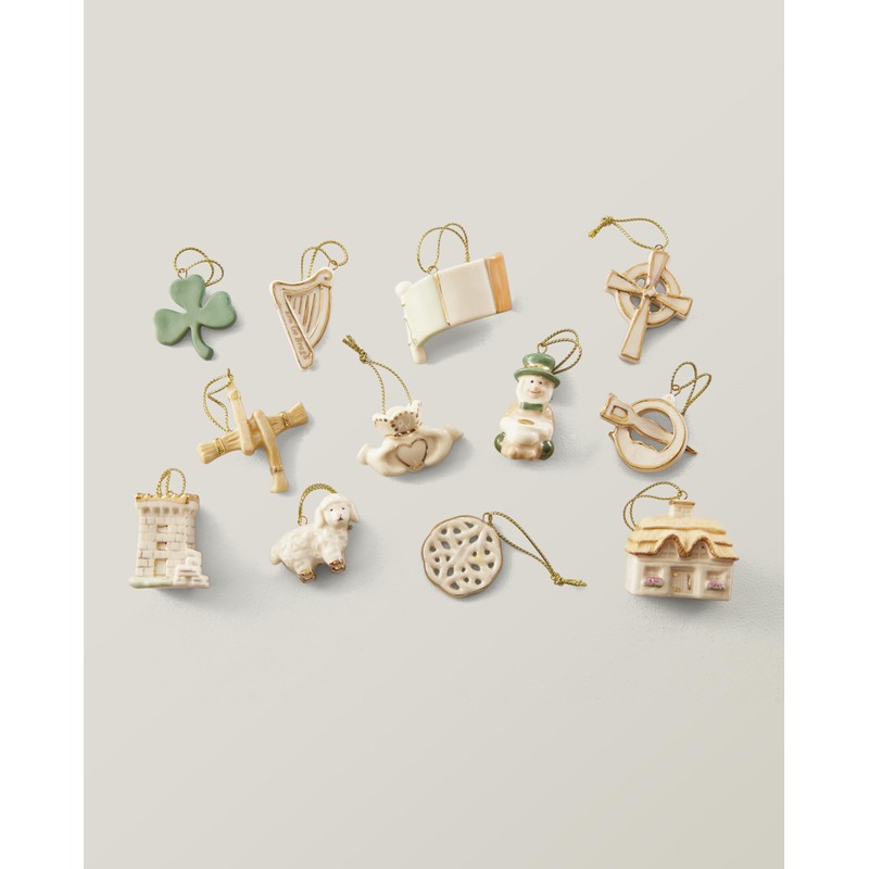 Lenox 819668 Luck of the Irish 12-Piece Ornament Set, St.
