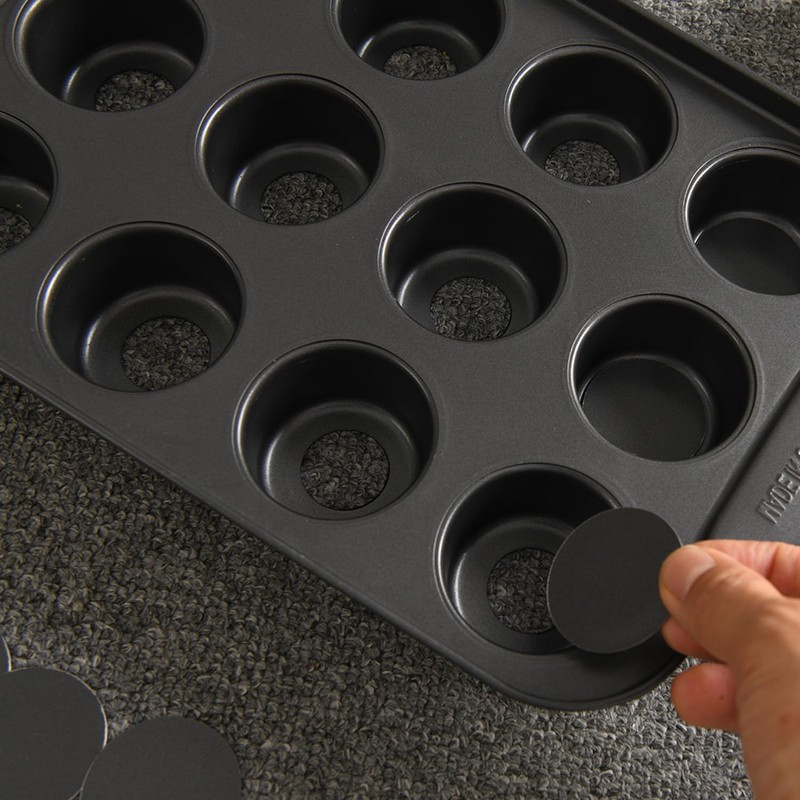 PLAZOTTA 2 Pack 12 Cavity Mini Cheesecake Pan, Mini Muffin