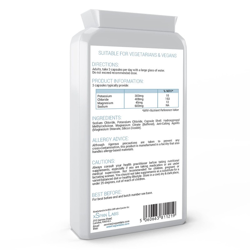 Fasting Electrolytes - 120 Capsules - Advanced Rapid Rehydration Formula