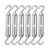 AUTMATCH M6 Turnbuckle Hook and Hook, Turnbuckle 304 Stainless Steel,