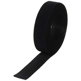 Trusco Weather Resistant Magic Band Fastening Tape, Double-Sided, 0.8 inches (20 mm) x 5 ft. (1.5 m), Black TMKT-2015-BK