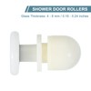sourcing map 25mm Shower Door Rollers, Sliding Shower Doors Runners