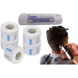 KLLJ Hairdressing Cervical Collar, 500 Pieces Hairdresser Neck Paper Hairdresser Masking Tape Neck, Neck Paper, Disposable Neck Paper Roll, Disposable Neck Paper, Disposable Hairdressing Paper