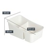 KADAX Herb Spice Container, Box with Two Sections, Plastic Storage