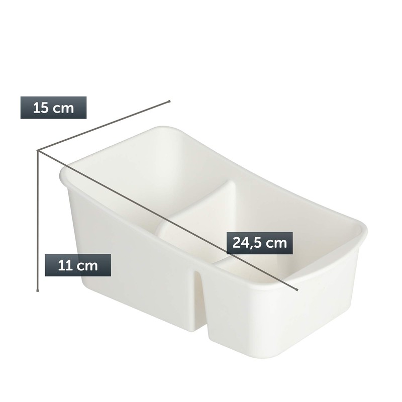 KADAX Herb Spice Container, Box with Two Sections, Plastic Storage