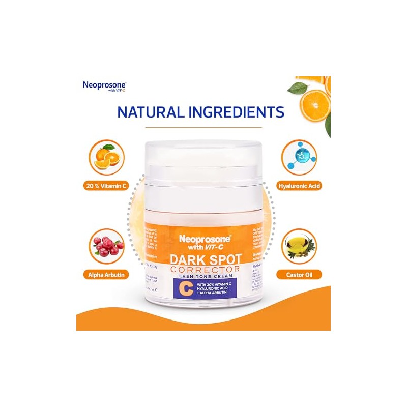 Neoprosone Crema Despigmentante Facial Corporal Vitamina Ácido Hialurónico Antipigmento Aclarante