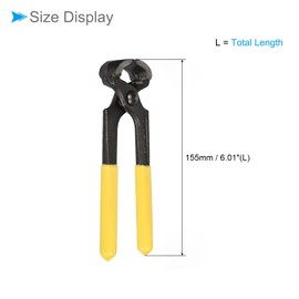 CoCud End Cutting Pliers, Overall Length 6 Inch, Mini Precision End Nippers Wire Cutter Pliers Nail Puller Tool - (Applications: for Cut Wire Nails Materials)
