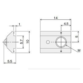 SU SS M5 SFN-SX5 with ST Nut Stopper, 50 Pieces