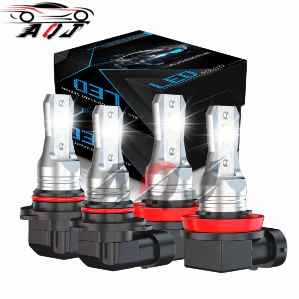 AQJ Bombillos LED Focos Para Auto Carro 9005+H11 Luz De