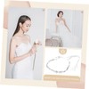 PACKOVE Elegant Pearl Crystal Floral Headband Bridal Hair Wreath for