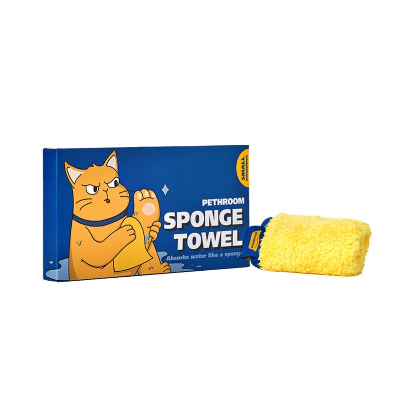 PETHROOM [Pethroom] Sponge Towel (S) Microfiber Towel for Dogs/Cats