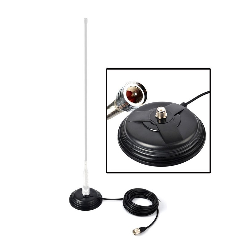 YNIBST Magnetic Mount Base for MJ-MP CB/VHF/UHF/HF Mobile Antennas, Amateur