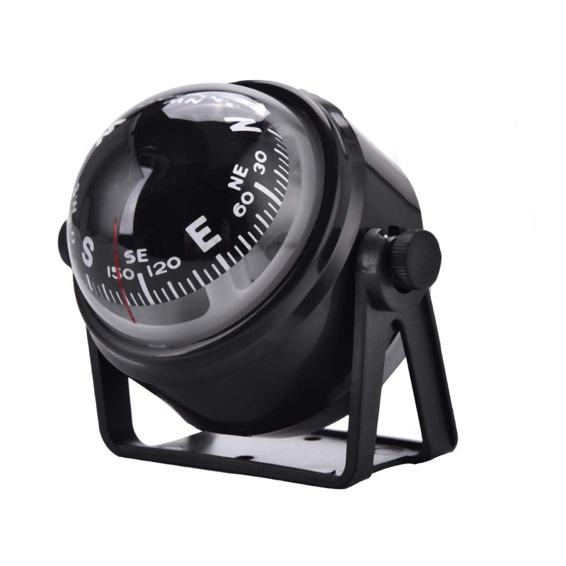 Eddwiin Boat Compass, ABS Plastic Adjustable Boat Compass Dash Mount