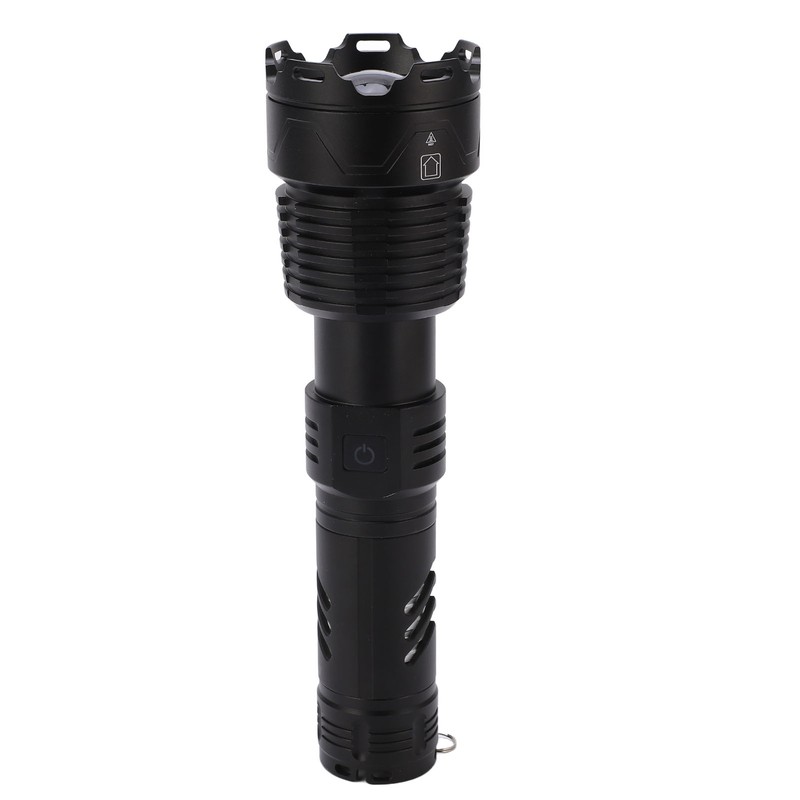 Telescopic LED Flashlight High Bright USB Rechargeable Zoomable Flashlights IPX4