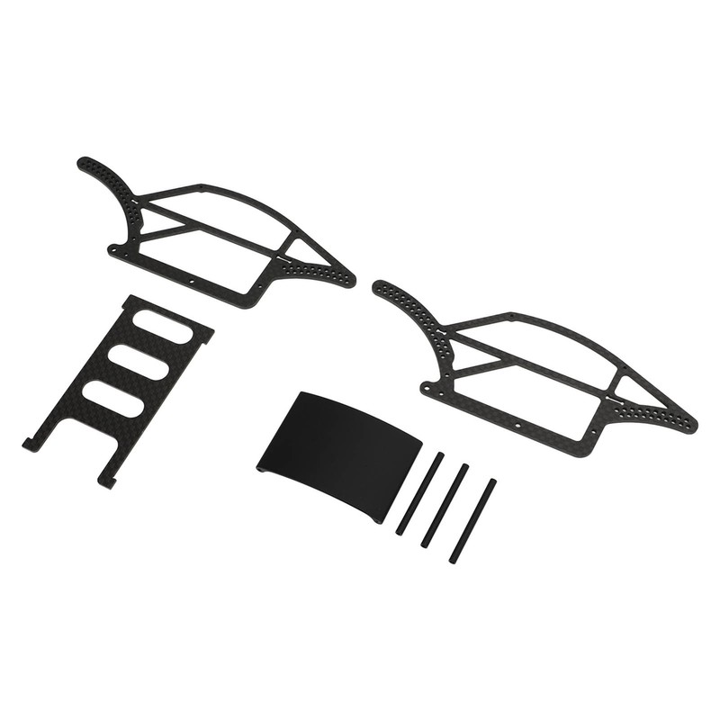 1/18 Carbon Fiber Frame Black Flexibility Carbon Fiber Chassis Kit