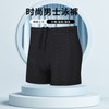 a848 Plus Size Men's Quick-Dry Breathable Boxer Swim Trunks Option2/Yk1052001 Black Shark Skin 10ea