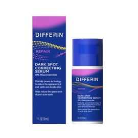 Suero facial corrector de manchas oscuras de los creadores de Differin Gel, suero corrector de manchas oscuras, cuidado suave de la piel para pieles s