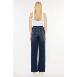 SALT TREE Kancan - Samia High Rise Wide Leg Jeans - Essential, kc20030D Darkblue