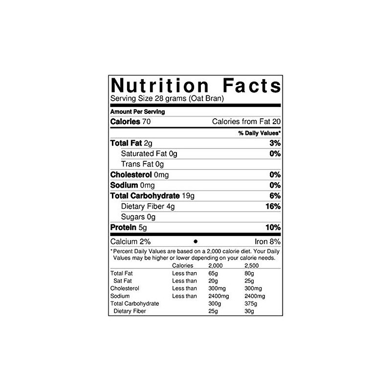 Medley Hills Farm Oat Bran 2 lbs