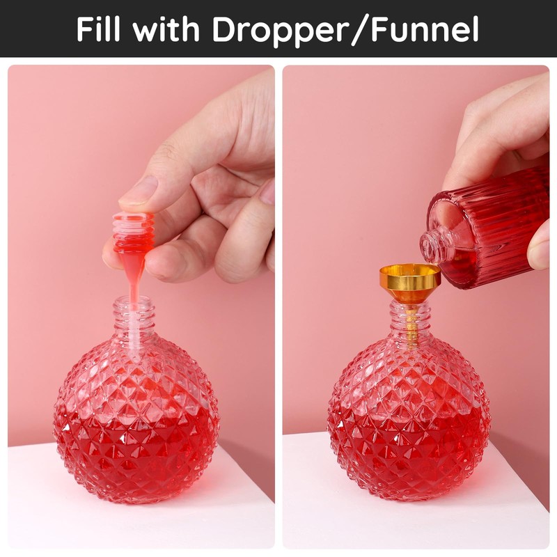 Segbeauty 8pcs Perfume Refill Kit, 10ml 0.34oz Plastic Perfume Travel