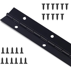 Heavy Duty Piano Hinge 36 Inch x 1.5 Inch, 0.047" Leaf Thickness