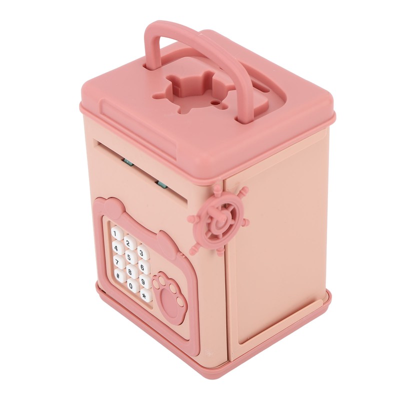 Automatic Money Scroll Bank Cartoon Multifunction 4 Digit Cipher Portable