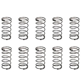DTGN 1.2x19x40mm(DxODxL) Compression Spring - 10Pack - Good for Machinery - Spring Steel Extension Spring - Black