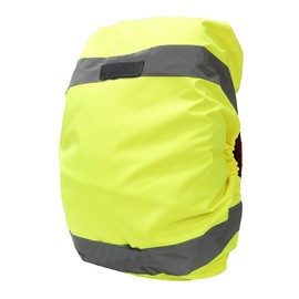 AYKRM High Vis Waterproof Backpack Rucksack Cover Bag Rain Cover with Reflective Strip for Cycling, Running, Hiking (20-40L, yellow)