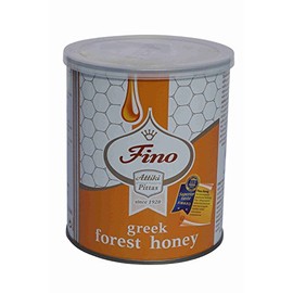 Honey Attiki Fino Wildflowers and Trees 1000g can Greek Forest Honey Rich Aromatic Honey