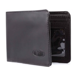 Big Skinny Big Skinny Men's L-Fold Passcase Leather Slim Wallet, Holds Up to 30 Cards, Black