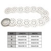 LIMHOO Wide Disc Belt for Women Leather Hollow Out Round