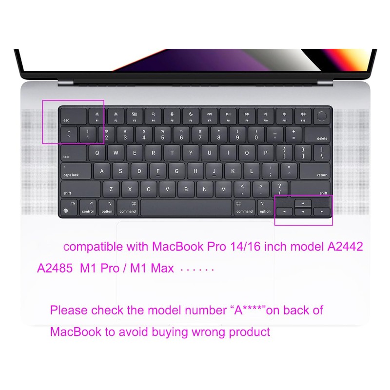 Arabic Language Keyboard Skin Compatible for 2025-2021 MacBook Air 13.6