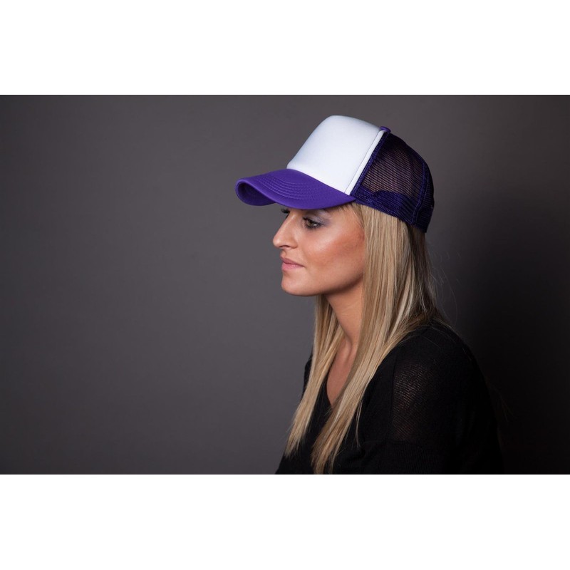 stylebreaker 04023007 5 Panel Mesh Trucker Baseball Cap Adjustable Unisex