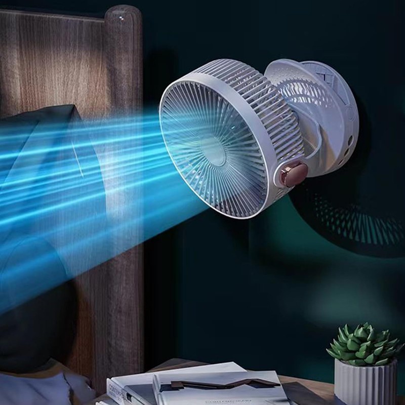 Fan with Clip - Table Fan,8-Inch Hangable Adjustable-Speed Quiet USB