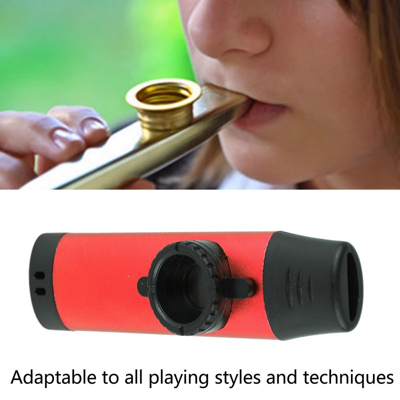 Kazoo Professional Aluminum Adjustable Tone Musical Instrument with 5Pcs Flute