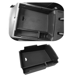 VESUL Caja de almacenamiento para reposabrazos de consola central compatible con Hyundai Elantra 2017 2018 2019 2020 ABS bandeja de inserción organizador de guantes