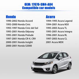 Gas Cap Fuel Cap Replace 17670-SM4-A04 Compatible with 1990-2002 Honda Accord Civic del Sol Odyssey Prelude CR-V Insight S2000 gas caps,1994-2003 Acura Legend NSX TL Integra RL CL MDX fuel tank cap.