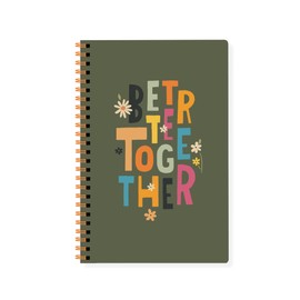 Fringe Studio "BETTER TOGETHER DAISY 5.625" x 8.75" SLIM PAPERBACK SPIRAL JOURNAL - 120 PAGES (931034)