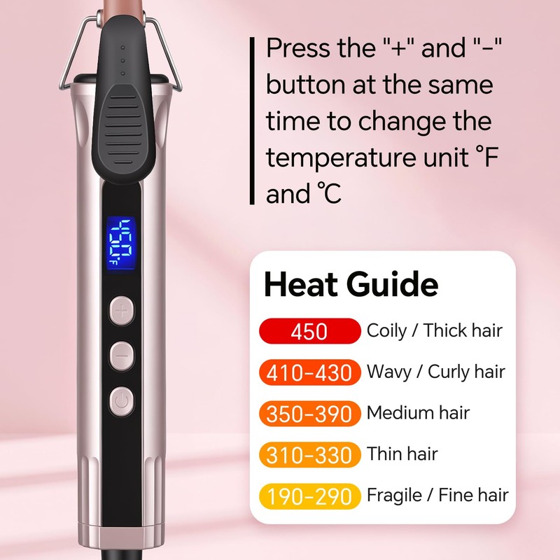 3/8 Inch Small Curling Iron Wand,Ceramic Small Ceramic Barrel Hair