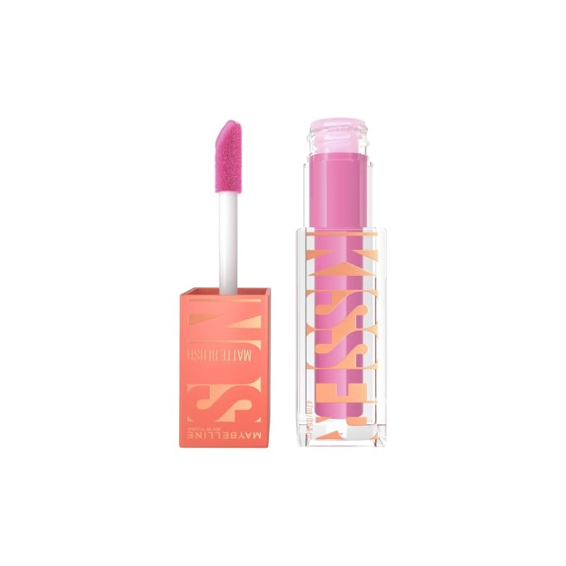 Maybelline SunKisser Rubor Líquido Mate Lilac Clouds, Efecto Sunglow Lila