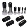 Cjueiom 120pcs Black Rubber End Caps, 7mm / 9/32 inch