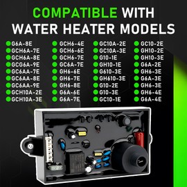 Gagsu 91365 RV Water Heater Control Circuit Board 91226 with Fuse - Compatible with Atwood GCH6A-10E, G9-EXT, G16-EXT, GC6AA-10E, GC10A-4E, GE9-EXT
