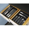 Simple Houseware Expandable Kitchen Drawer Flatware Organizer, Black – Adjustable