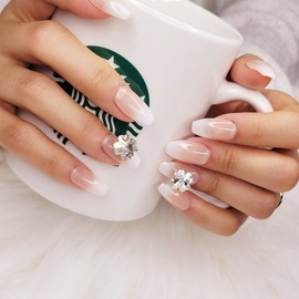 Ombre Shine Handmade Nail Tips - Oval S / 옴브레샤인 수제네일팁 - 오벌S