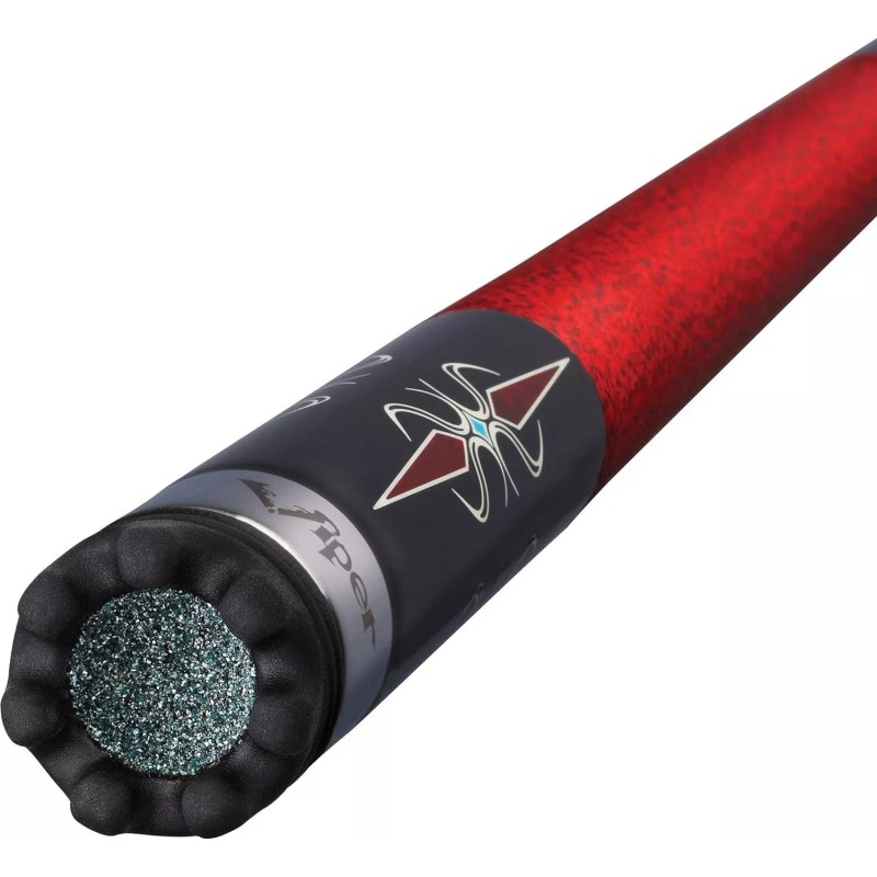 Viper Sinister Red and Black Wrap Billiard/Pool Cue Stick -