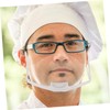 COHEALI 20pcs Transparent Chef Mask Safety Mouth Cover for Restaurants